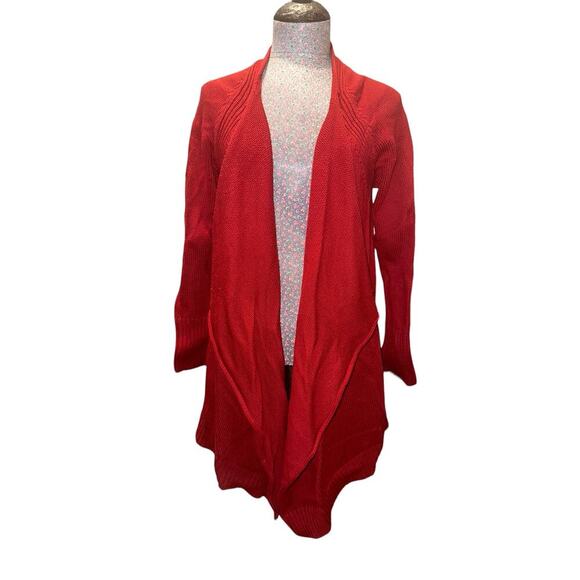 Talbots Open Front Cardigan Red Size M - Picture 1 of 5